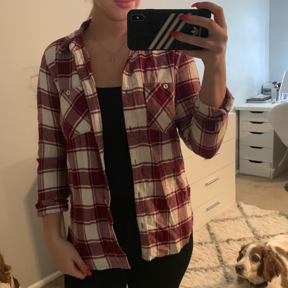 Plaid button up